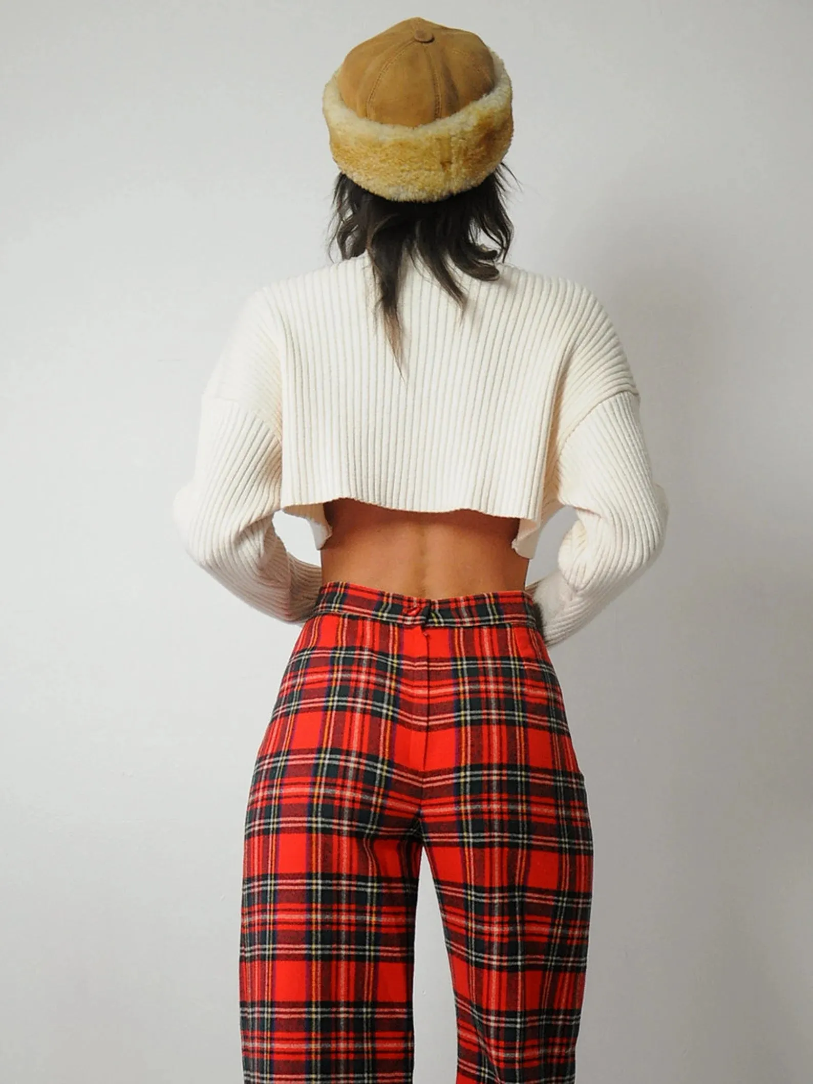 1970's Wool Tartan Plaid Pants