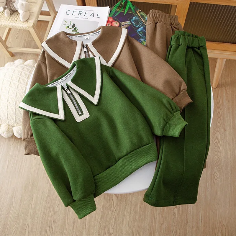 2 Pcs Girls Pants Suit 4-5Y 356518