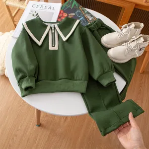 2 Pcs Girls Pants Suit 4-5Y 356518