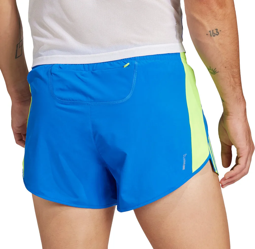 adidas Adizero Retro 3 Inch Mens Running Shorts - Blue