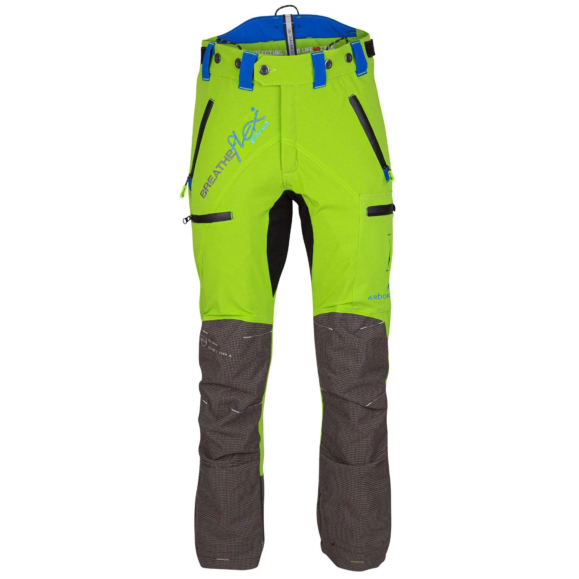 AT4070 Breatheflex Pro Chainsaw Trousers Design C Class 1 - Lime