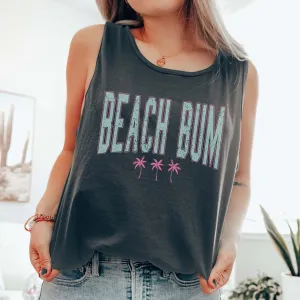 Beach Bum Palm Trees Comfort Color Tank