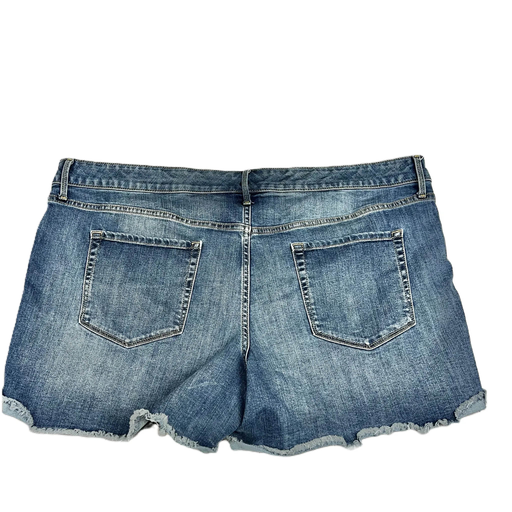 Blue Denim Shorts By Ava & Viv, Size: 22w