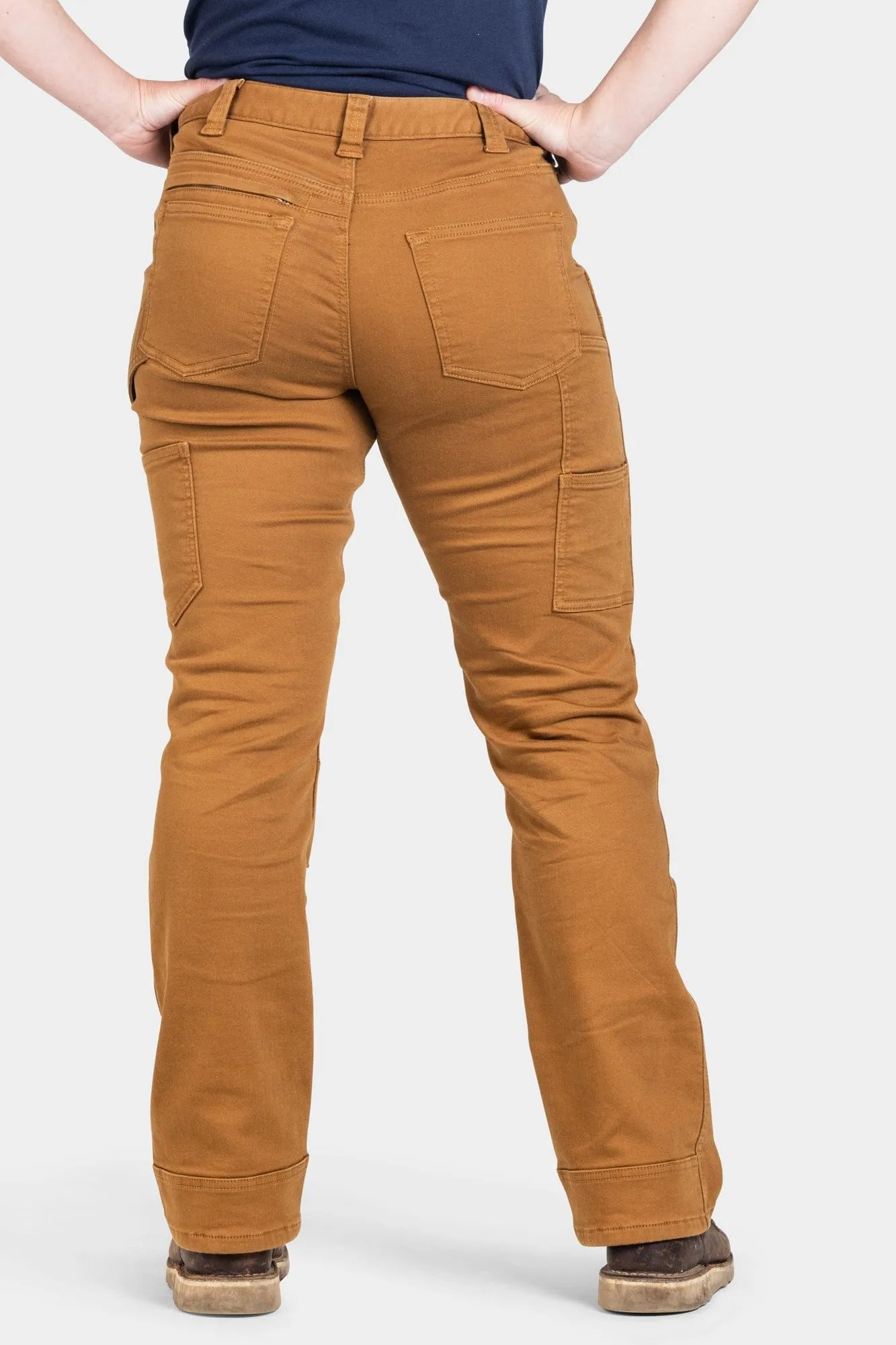 Britt Utility in Saddle Brown Stretch Thermal Denim