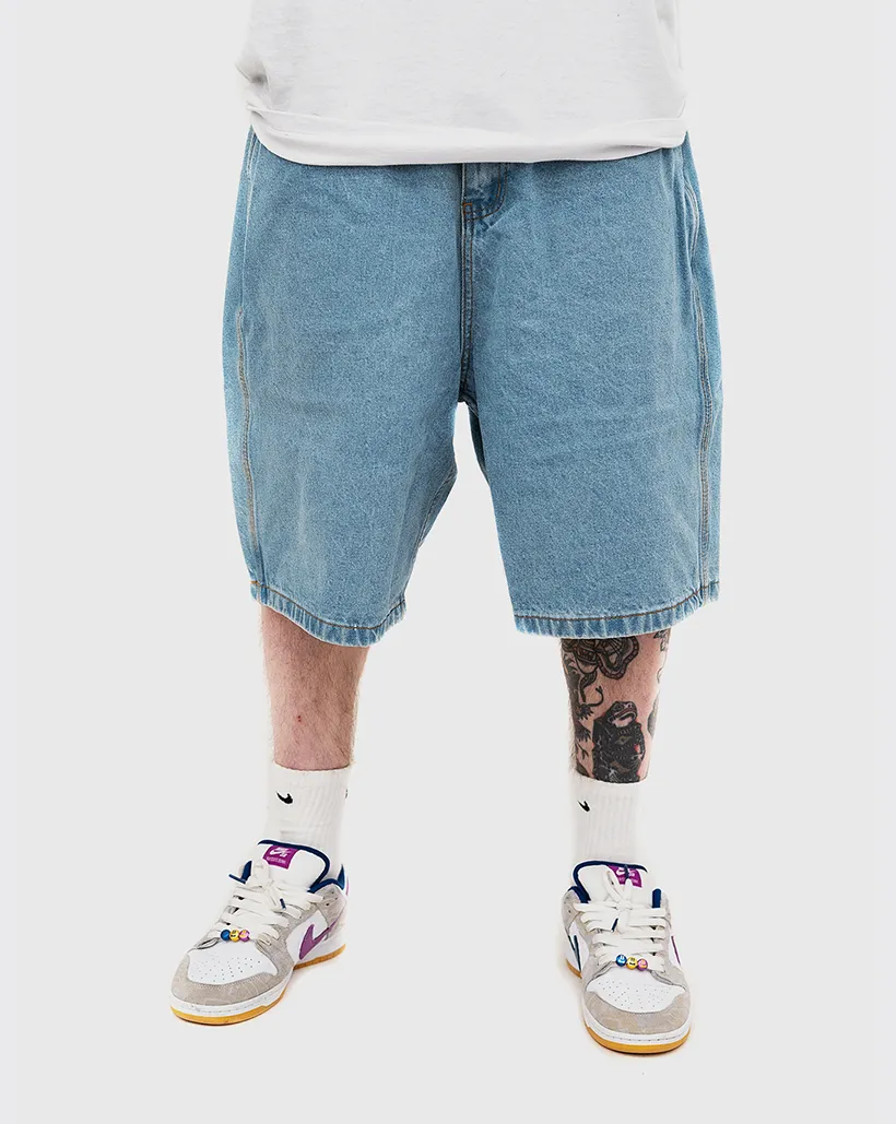 Butter Goods Lock Denim Shorts - Light Indigo