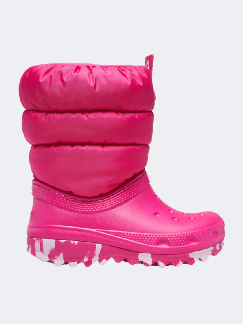 Crocs Classic Neo Puff Kids Lifestyle Boots Pink