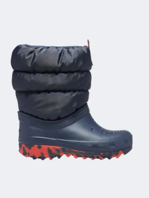 Crocs Neo Puff Kids-Unisex Lifestyle After Ski Navy