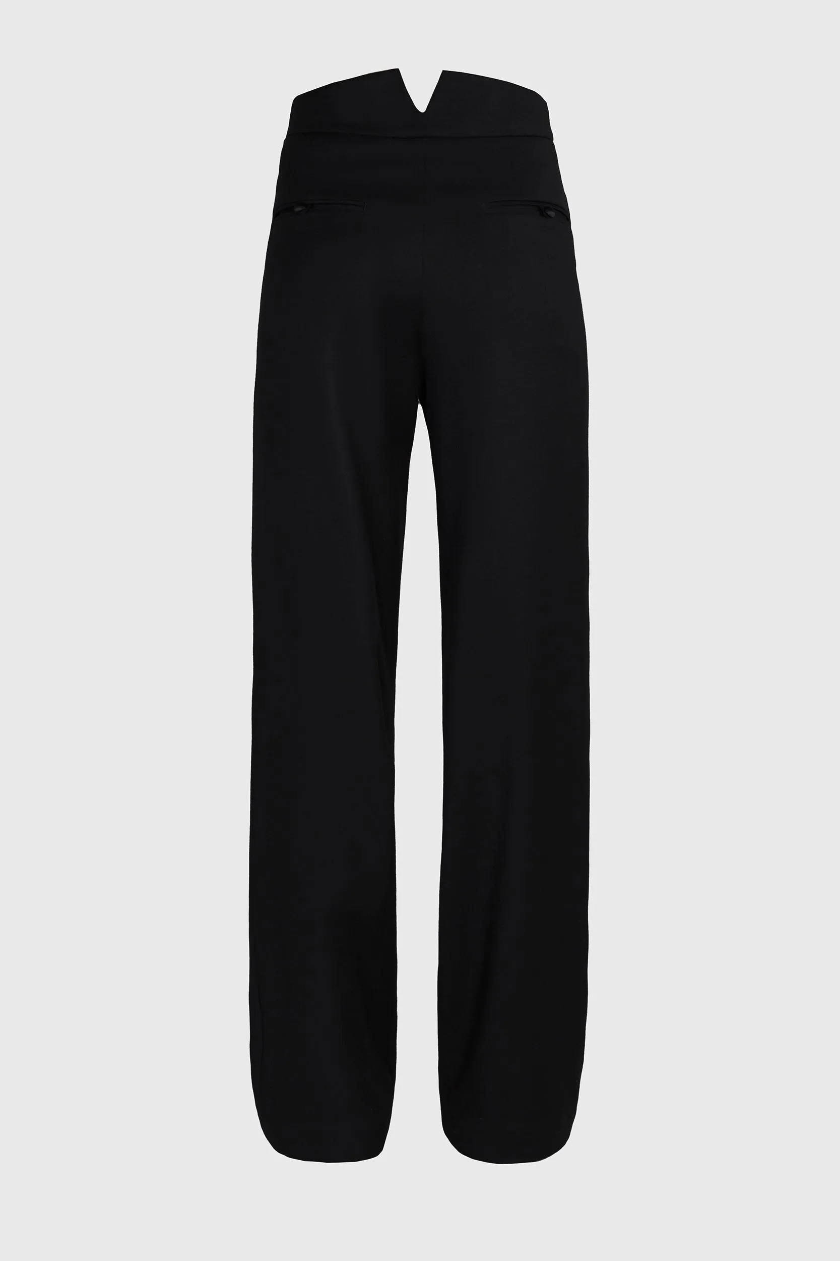 Dragonfly Trousers - Embroidered Black Wool