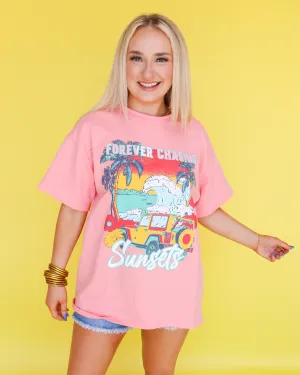 'Forever Chasing Sunsets' Short Sleeve Top