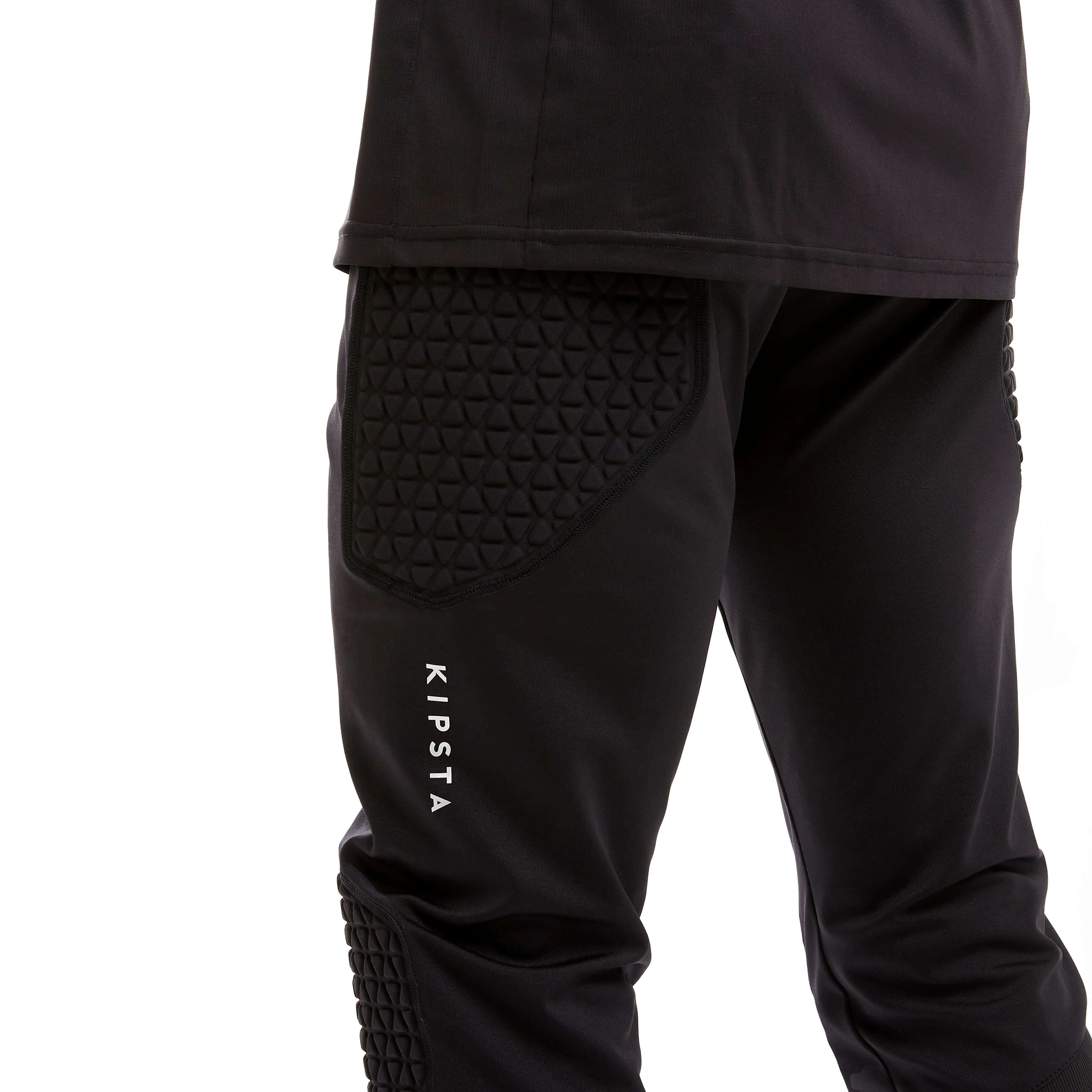 Goalkeeper long football pants Kipsta F500 adults, black