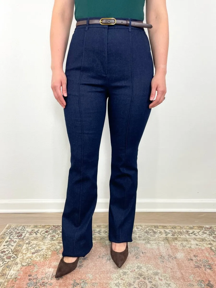 Gracie Pant w/Belt in Midnight Wash