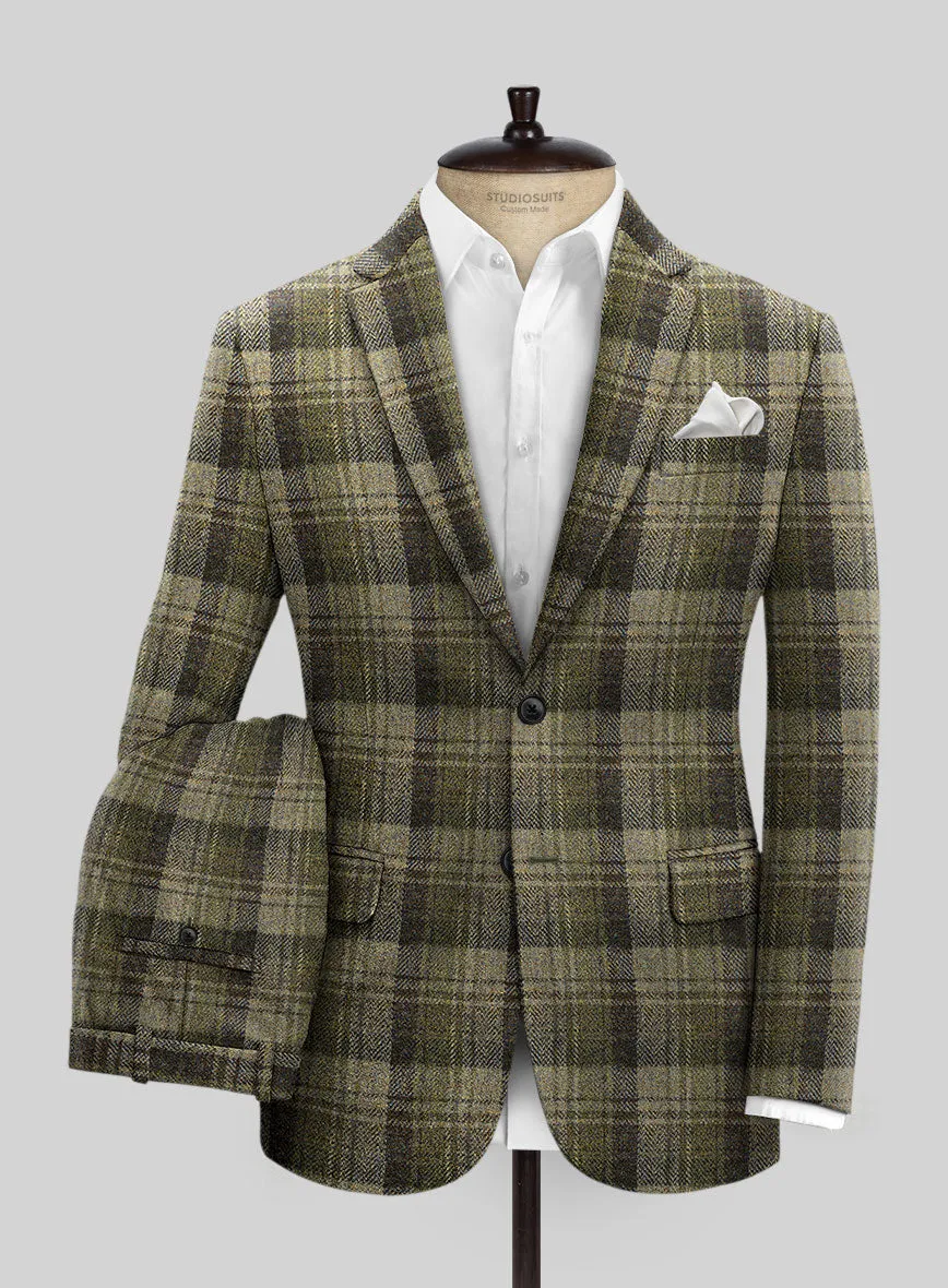 Harris Tweed Green Tartan Suit