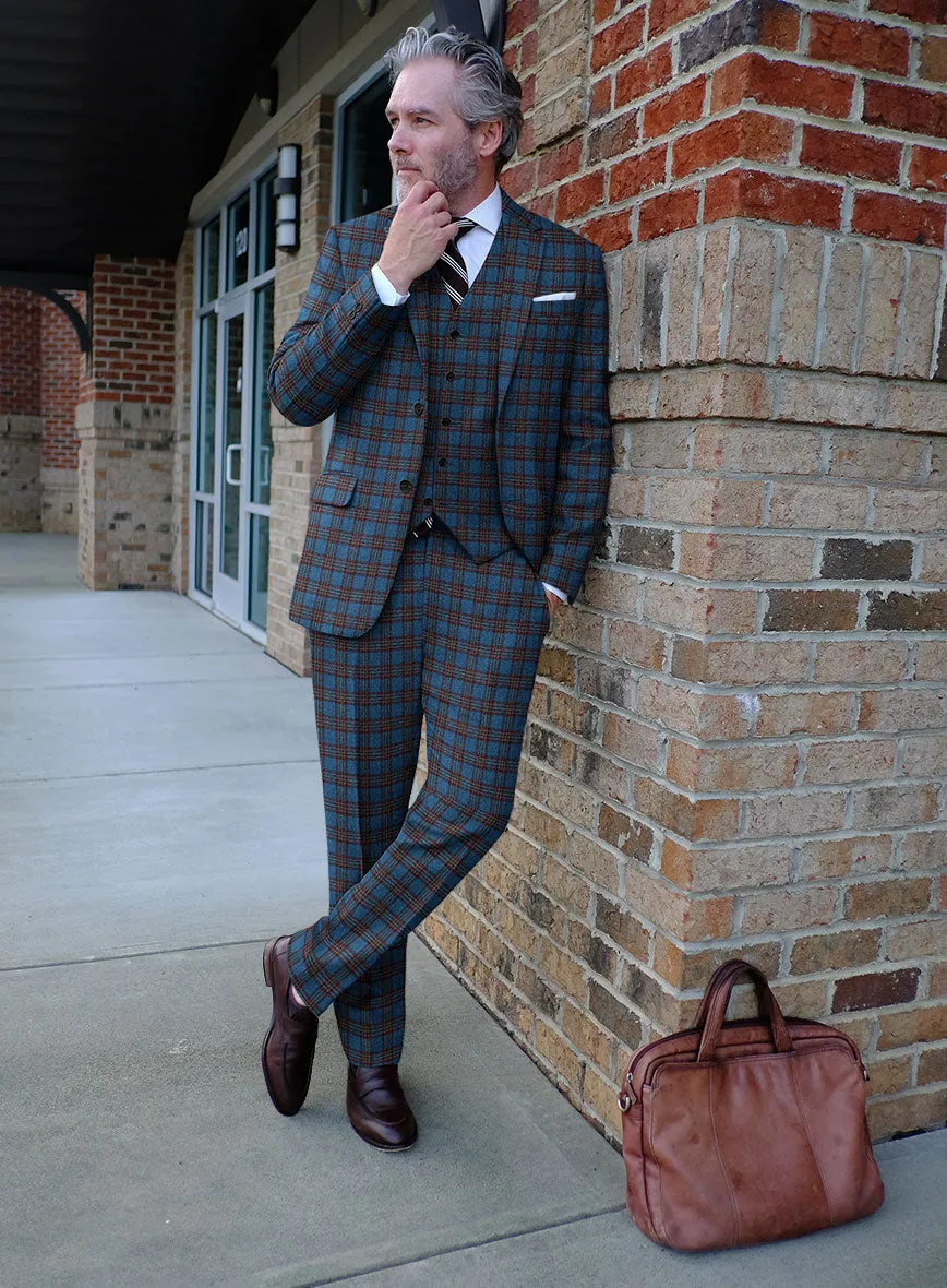 Italian Egor Checks Tweed Suit