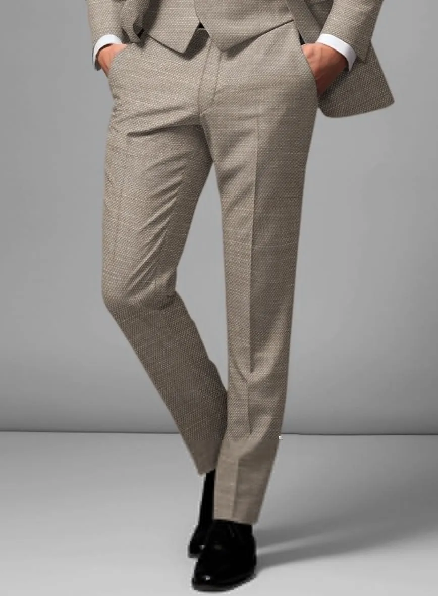 Italian Wool Linen Silk Lycra Erasmo Pants