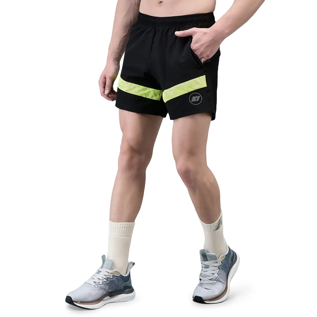 KI Elite Black Neon Training Shorts - Performance Gear for Professional Athletes