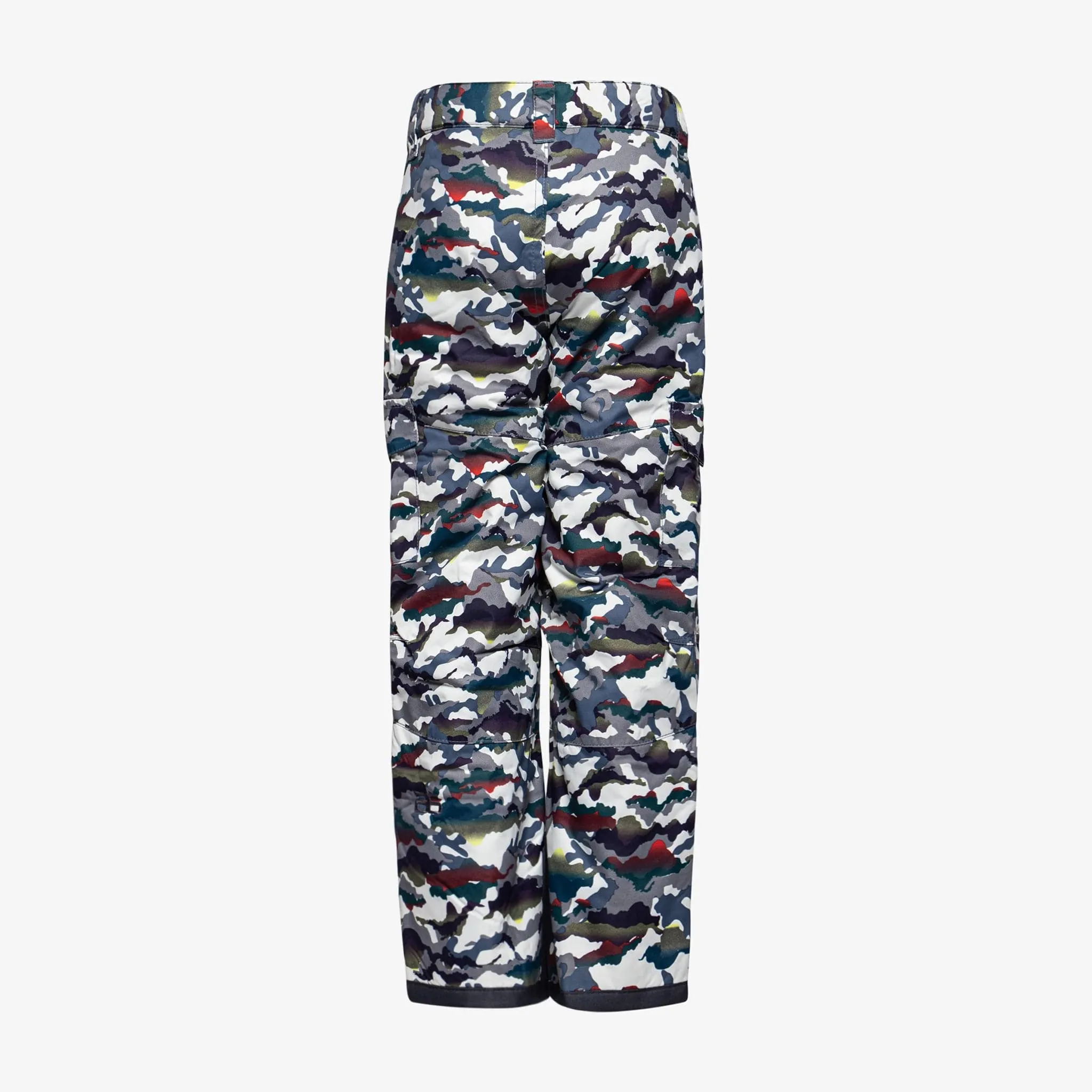 Kids Camo Cargo Snow Pants with Articulated Knees