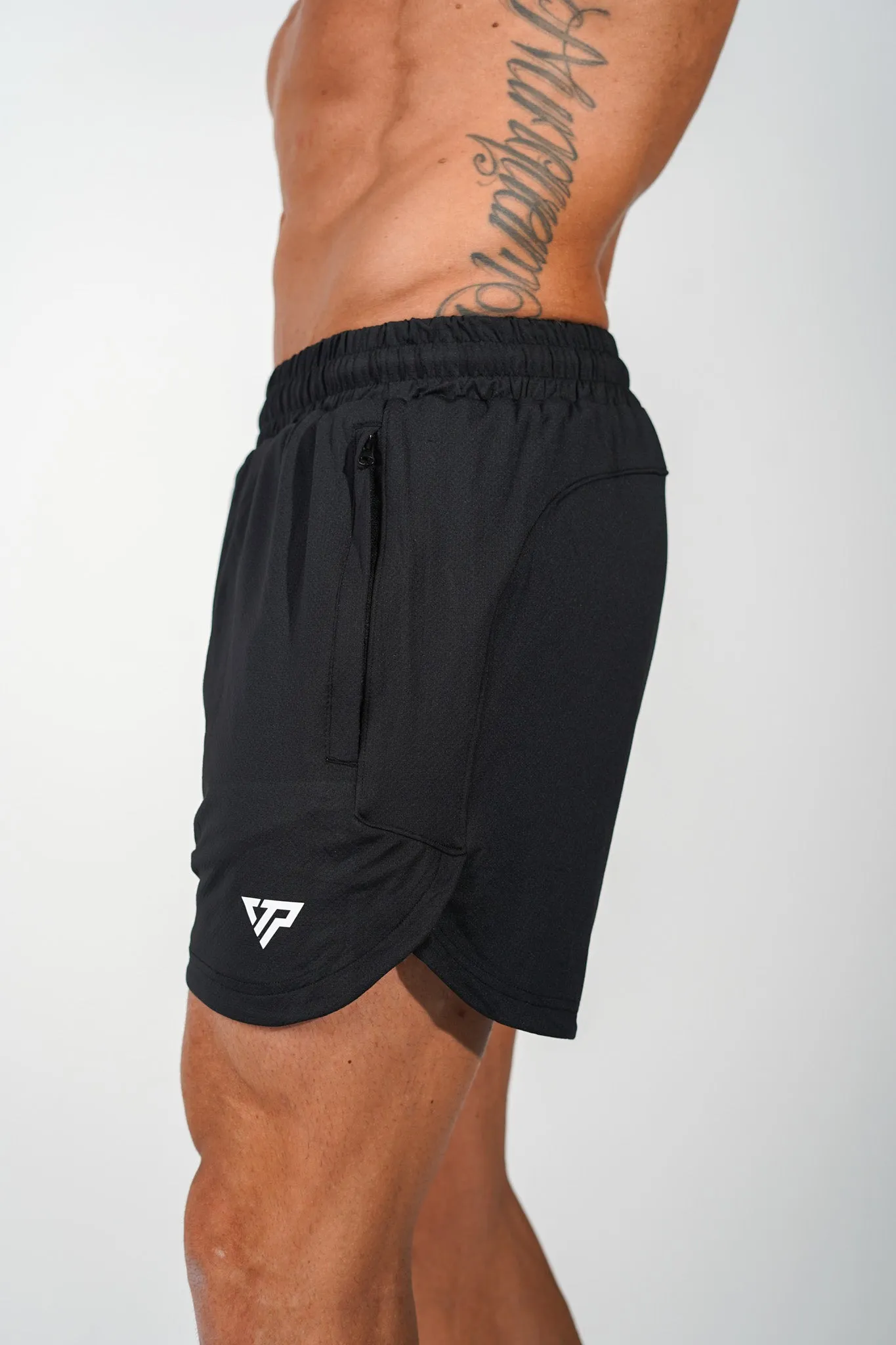 KTP MEN'S HI TECH SHORTS - BLACK