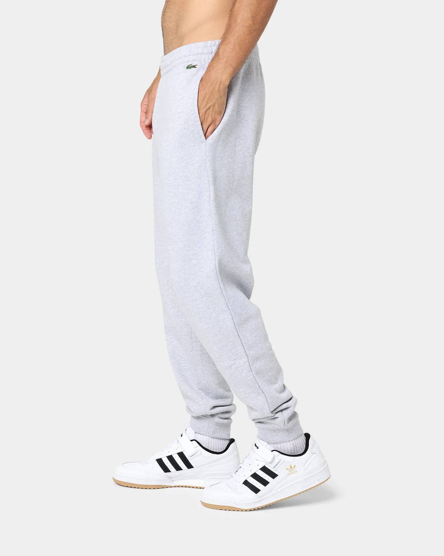 Lacoste Lifestyle Croc Logo Track Pants Silver Chine