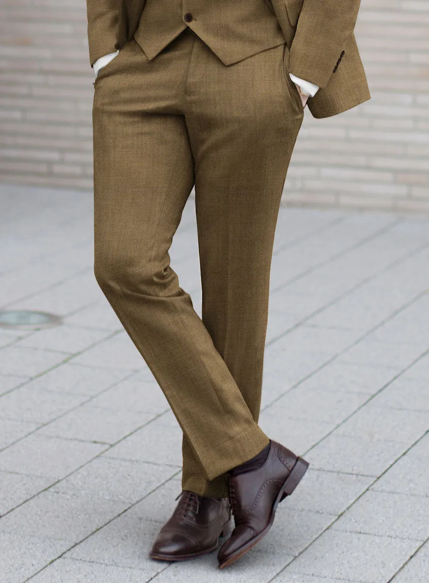 Marco Stretch Otter Brown Wool Pants