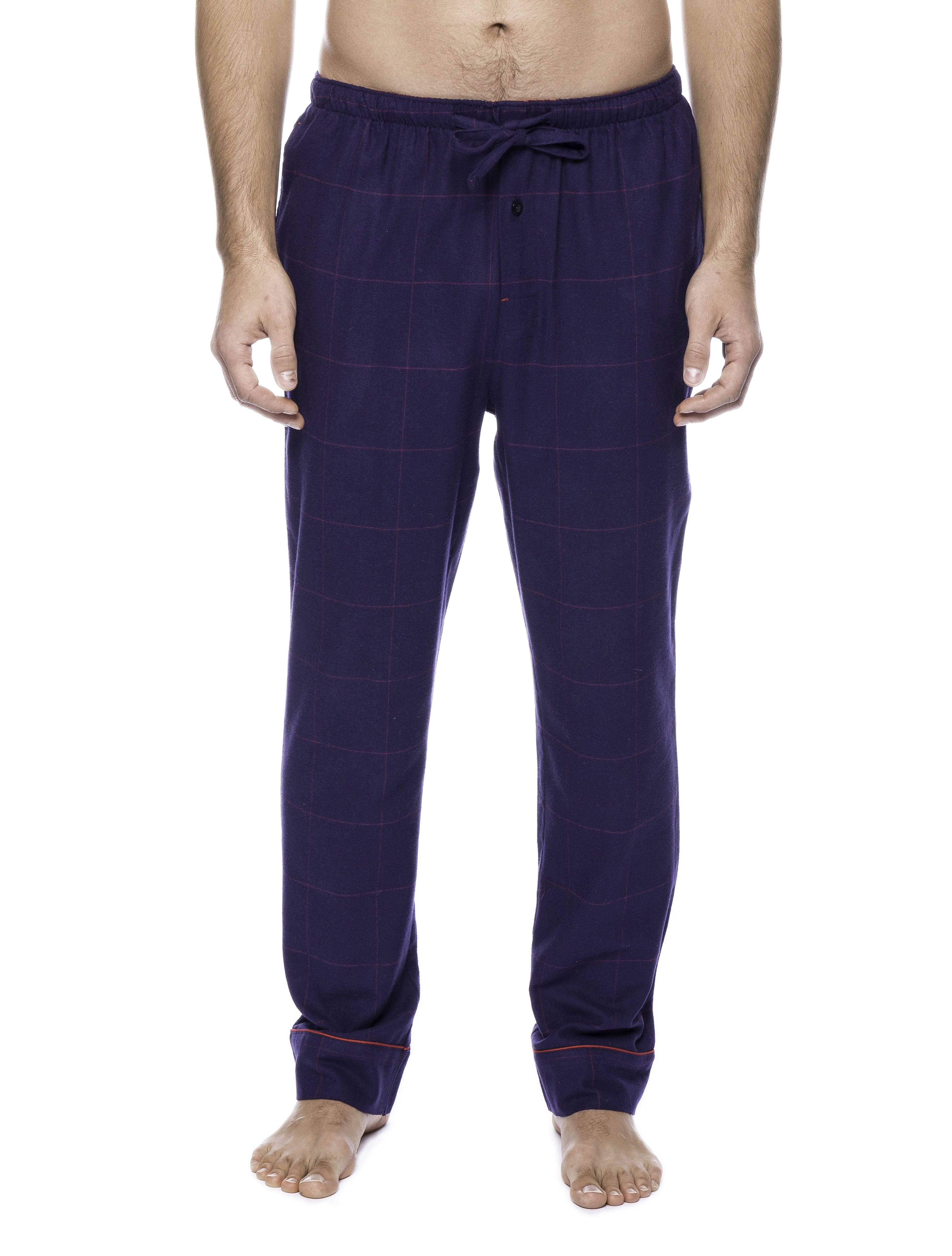 Mens 100% Cotton Flannel Lounge Pants