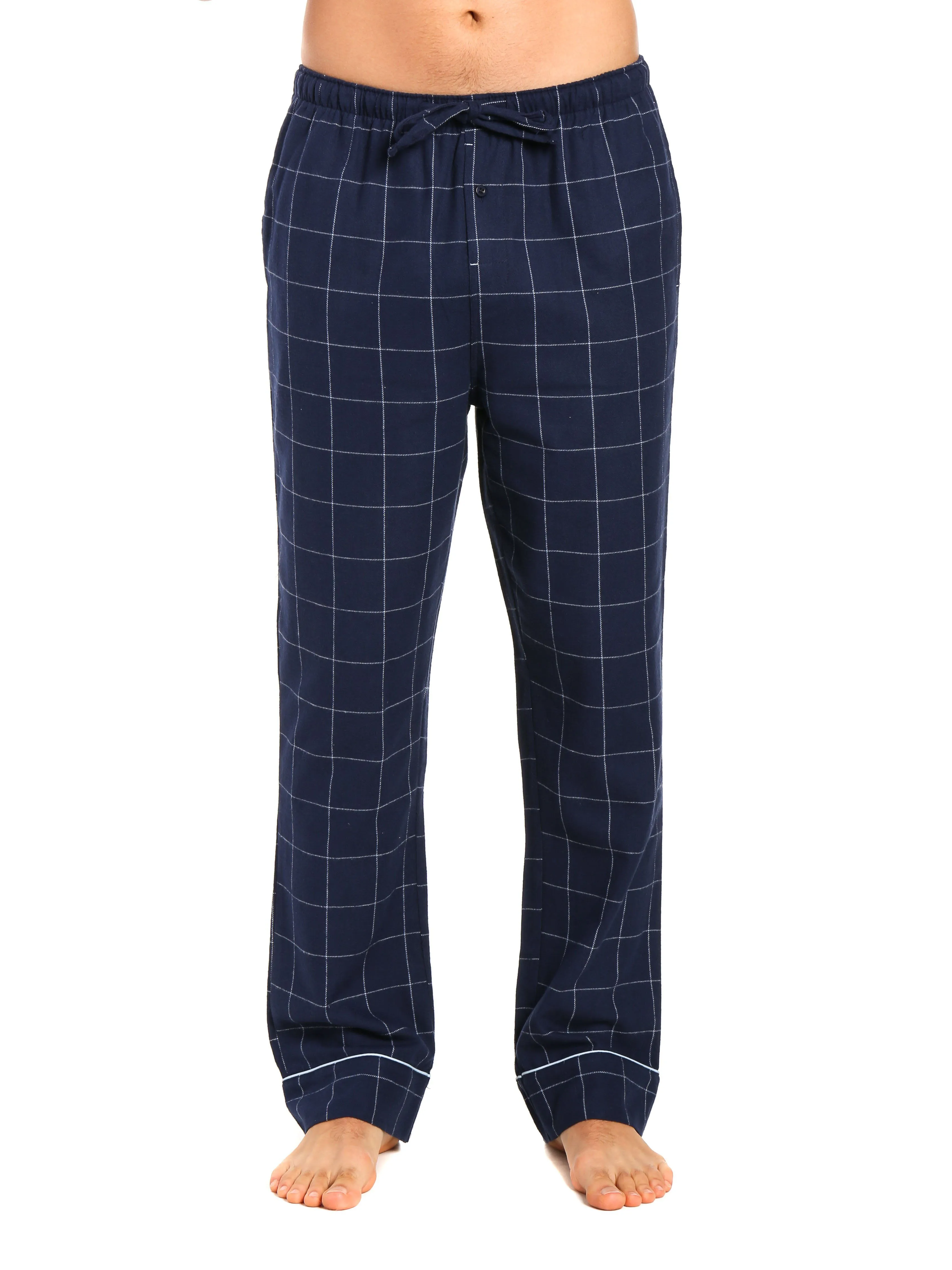 Mens 100% Cotton Flannel Lounge Pants