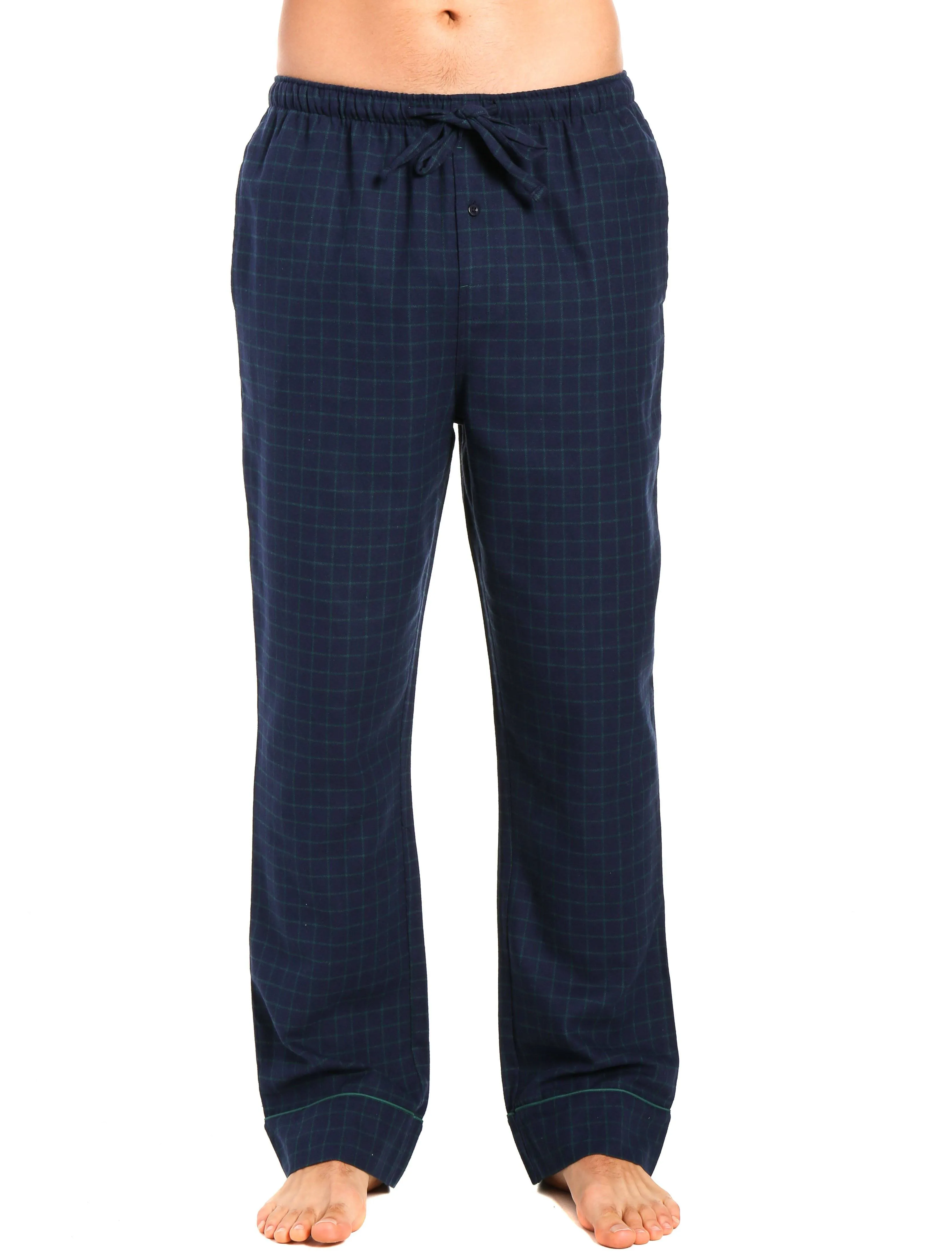 Mens 100% Cotton Flannel Lounge Pants