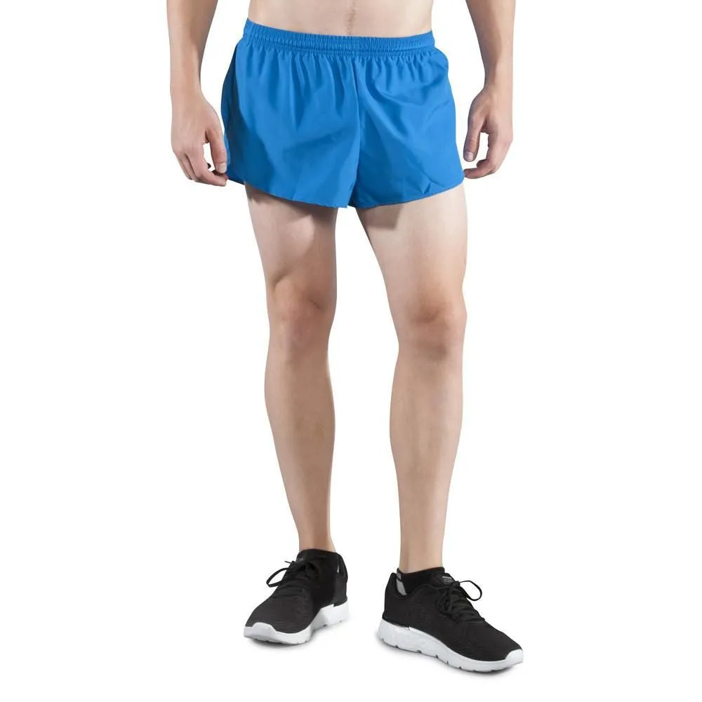 Men's 1" Elite Split Shorts- Cobalt