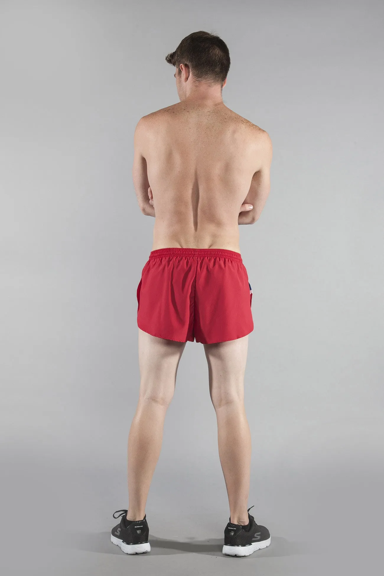 Men's Flag 1" Elite Split Shorts [N] - Norway