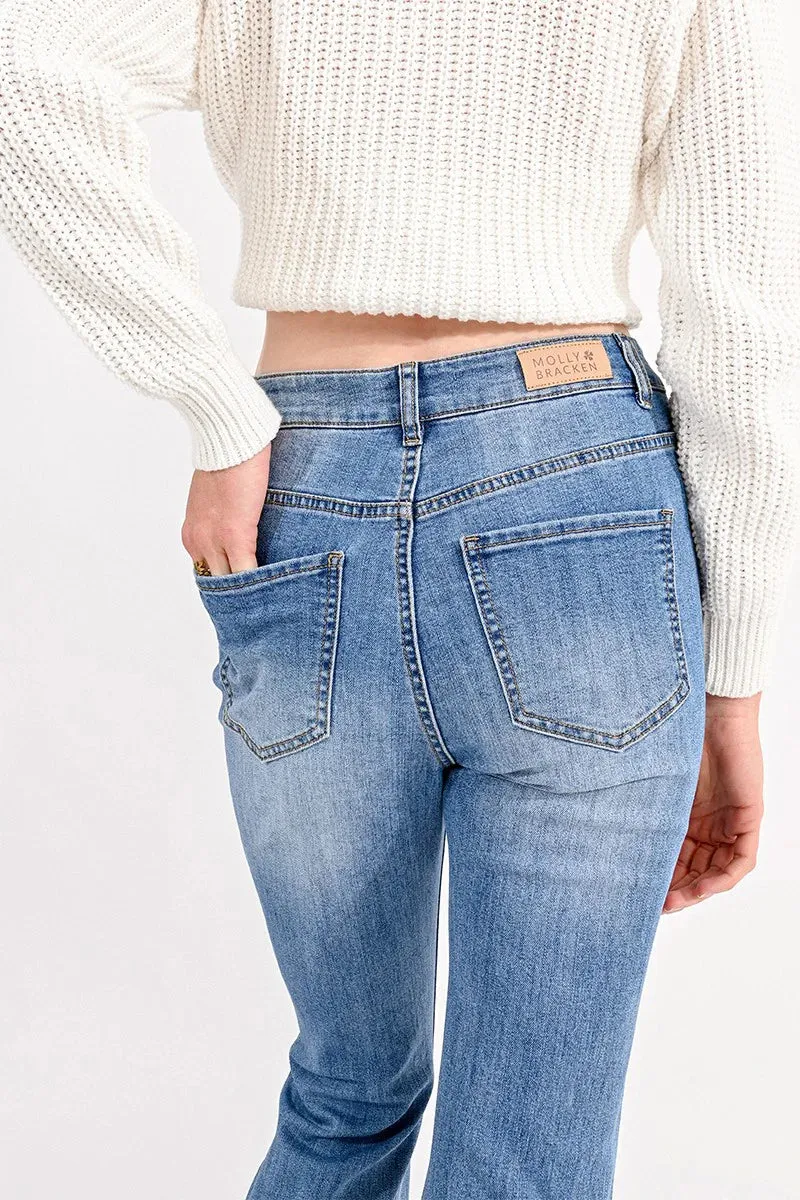 Molly Bracken 7/8 Flare Jeans