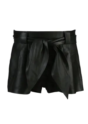 Moonbow Leather Shorts Removeable Belt