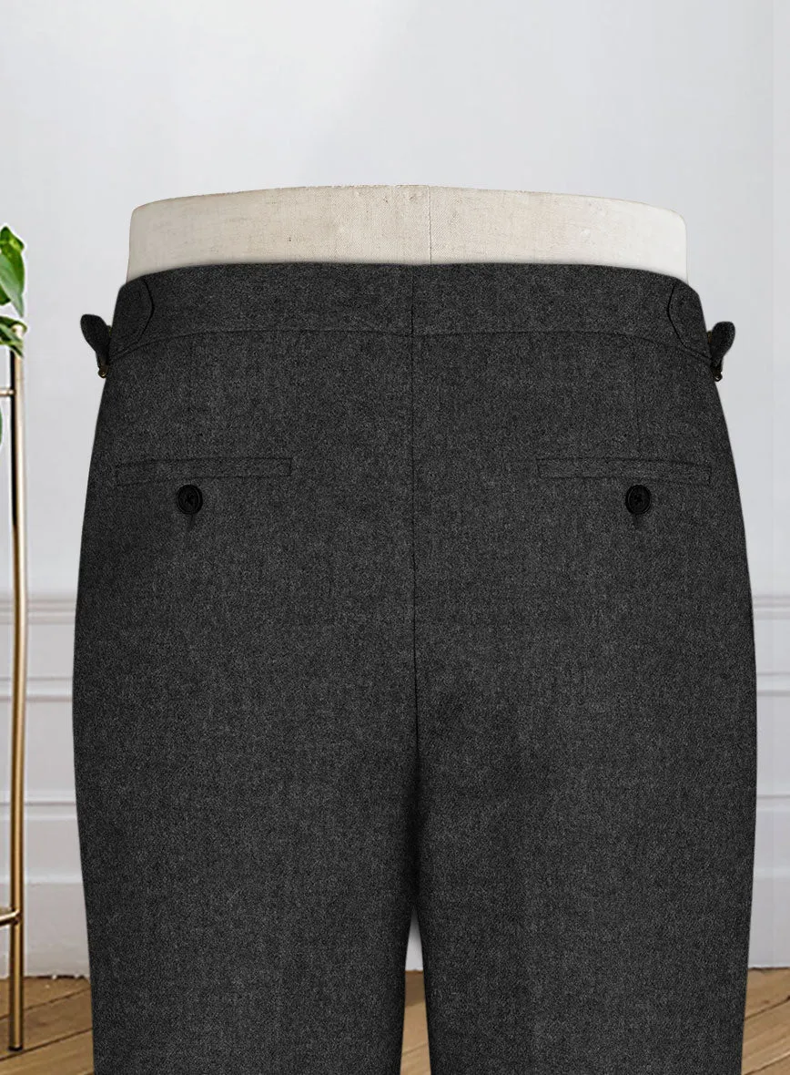 Naples Charcoal Highland Tweed Trousers