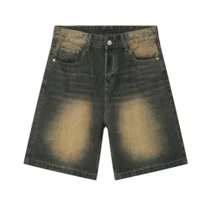 Navy Desert Wash Baggy Jorts