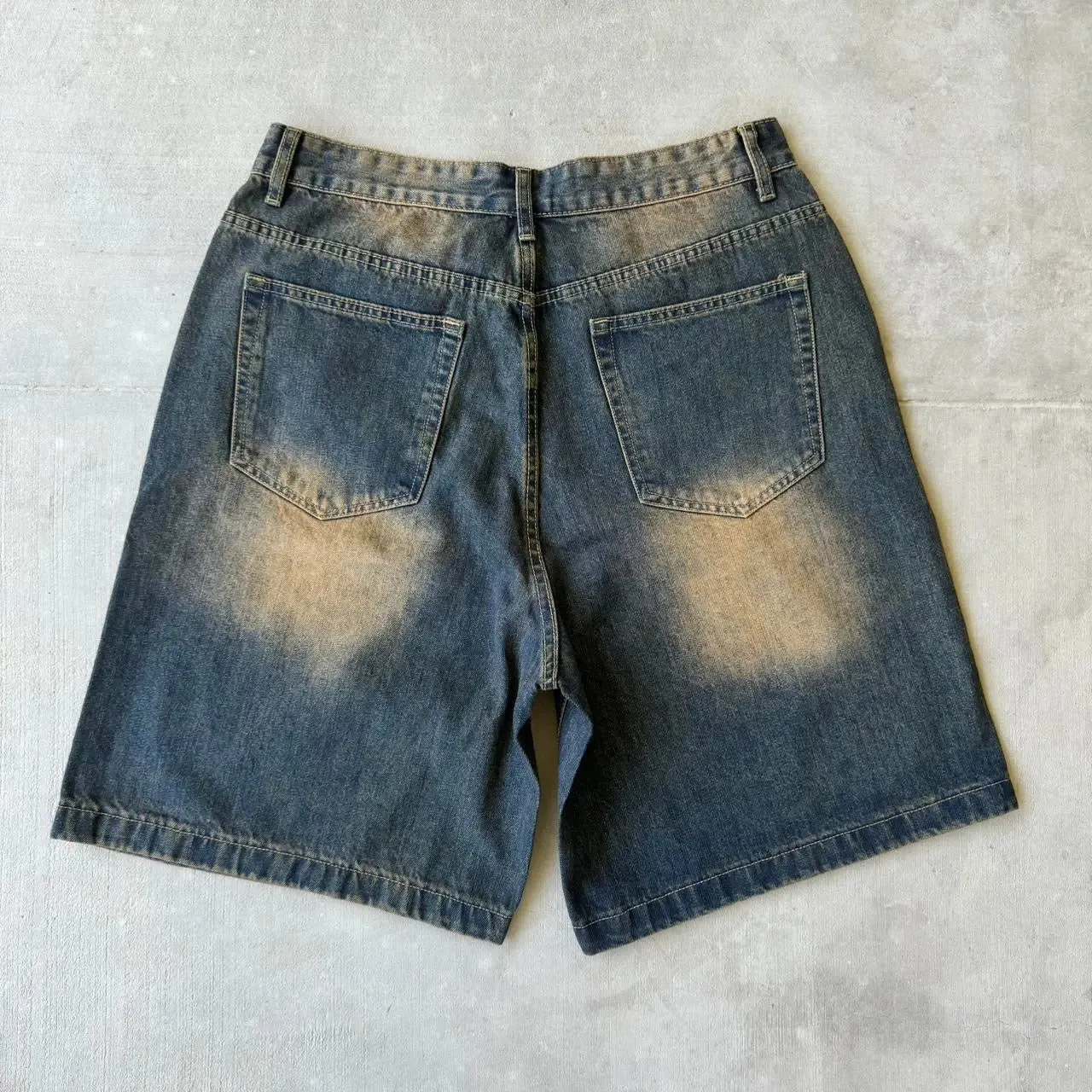 Navy Desert Wash Baggy Jorts