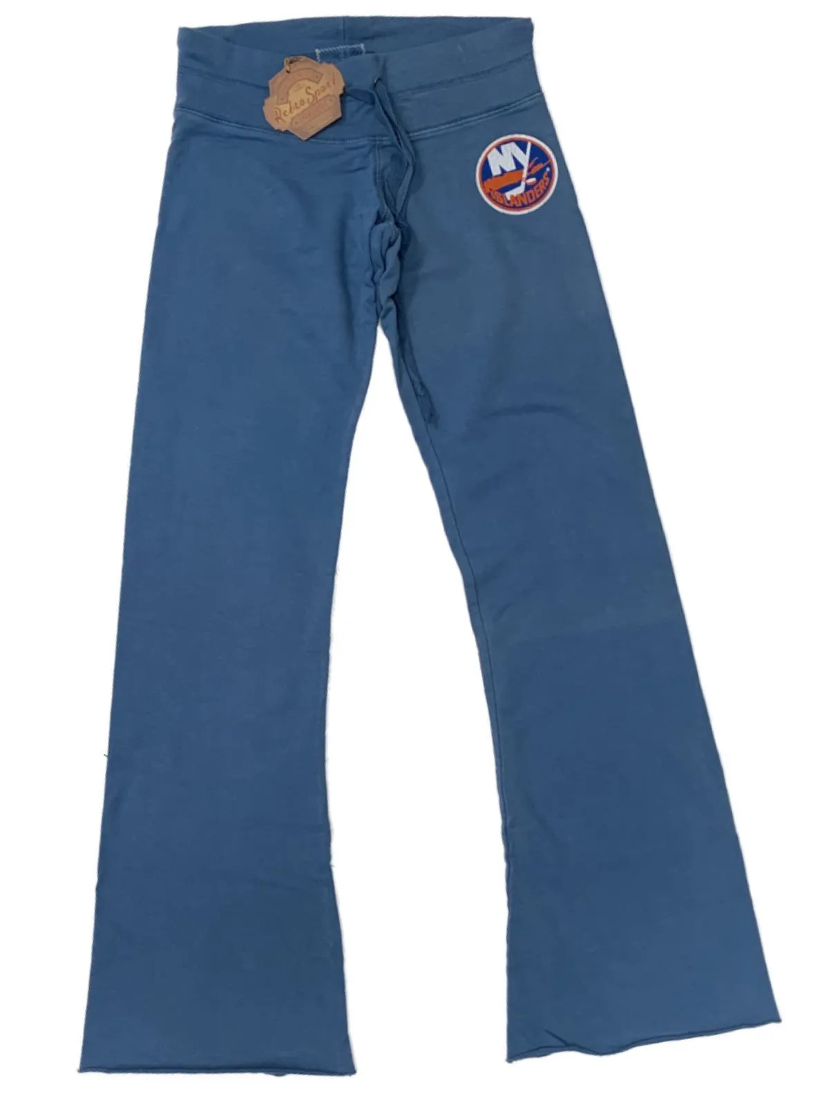 New York Islanders Retro Brand WOMEN'S Dusty Blue Raw Edge Drawstring Sweatpants