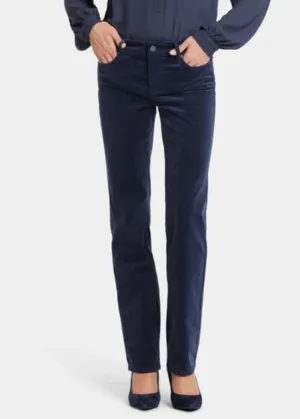 NYDJ - Corduroy Marilyn Straight Pants - Starless Sky