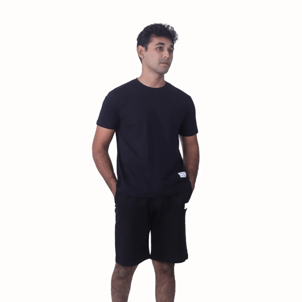 Organic Cotton Long Shorts - COAL