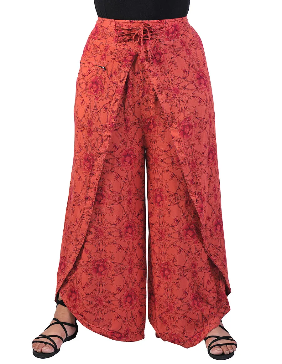 Rayon Print Butterfly Trouser