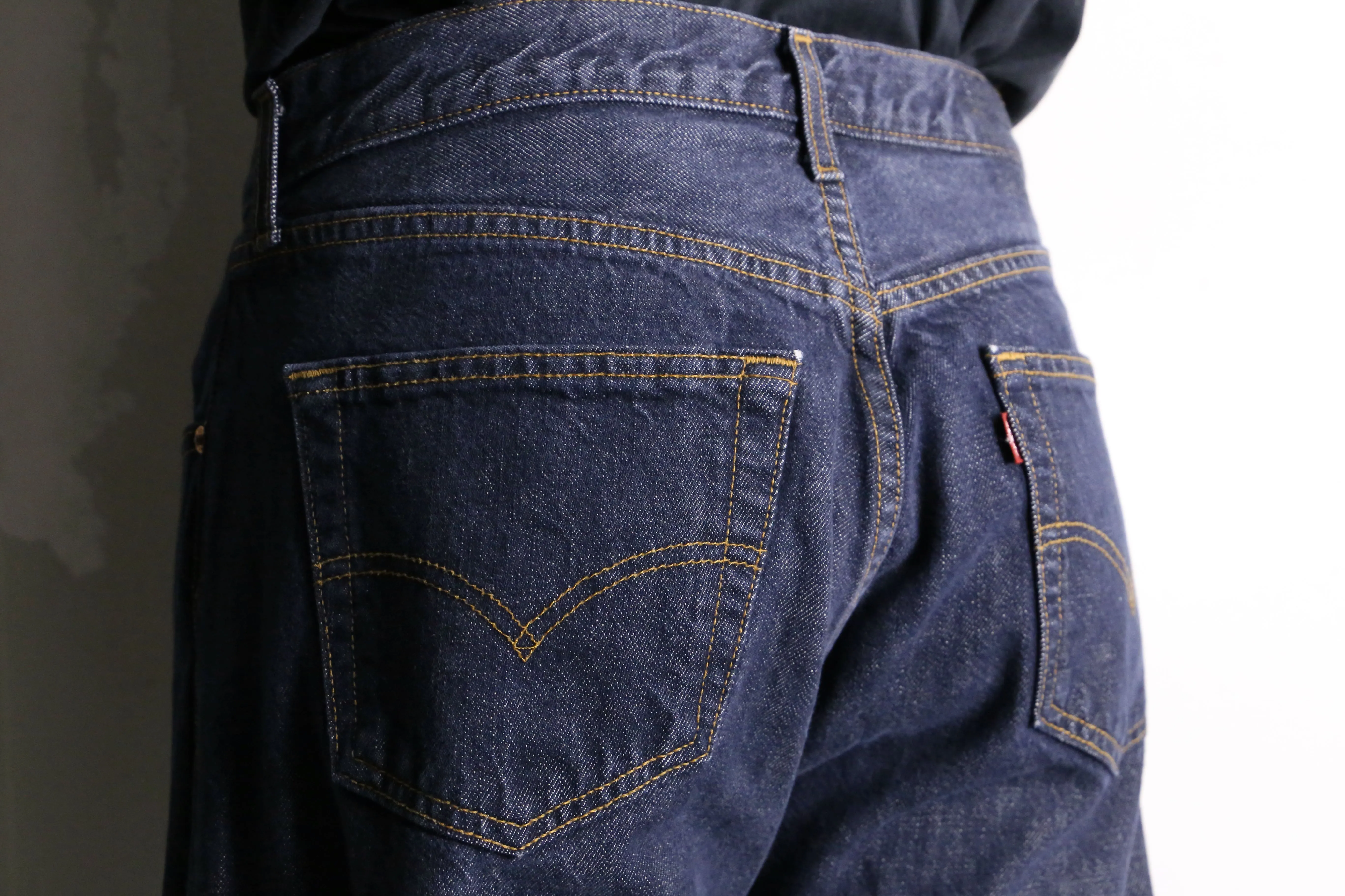 remake "再構築" baggy flair denim pants