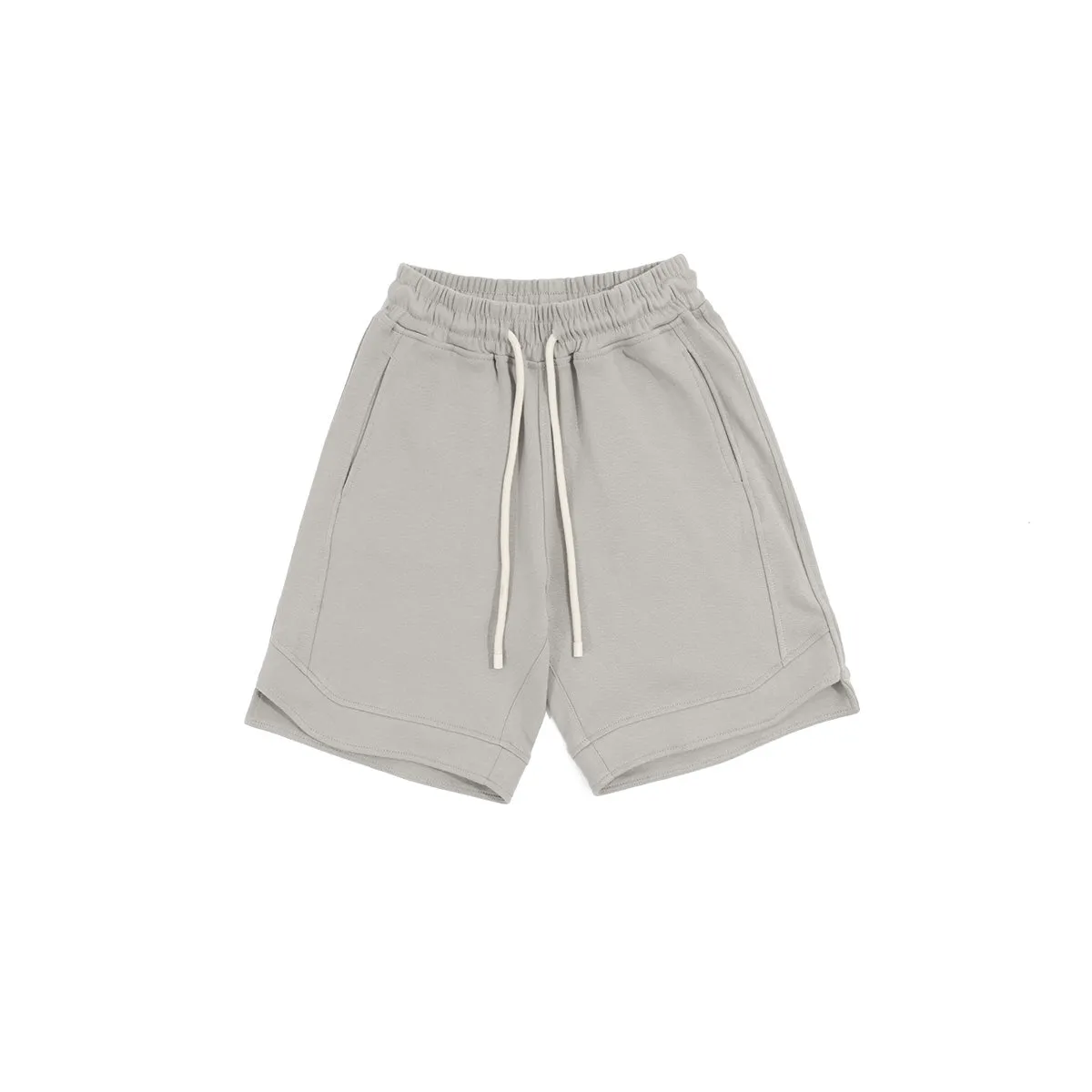 Slash Seam-detail Stone Lounge Shorts