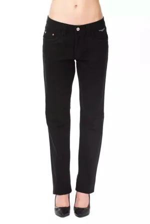 Ungaro Fever Black Cotton Women Jeans