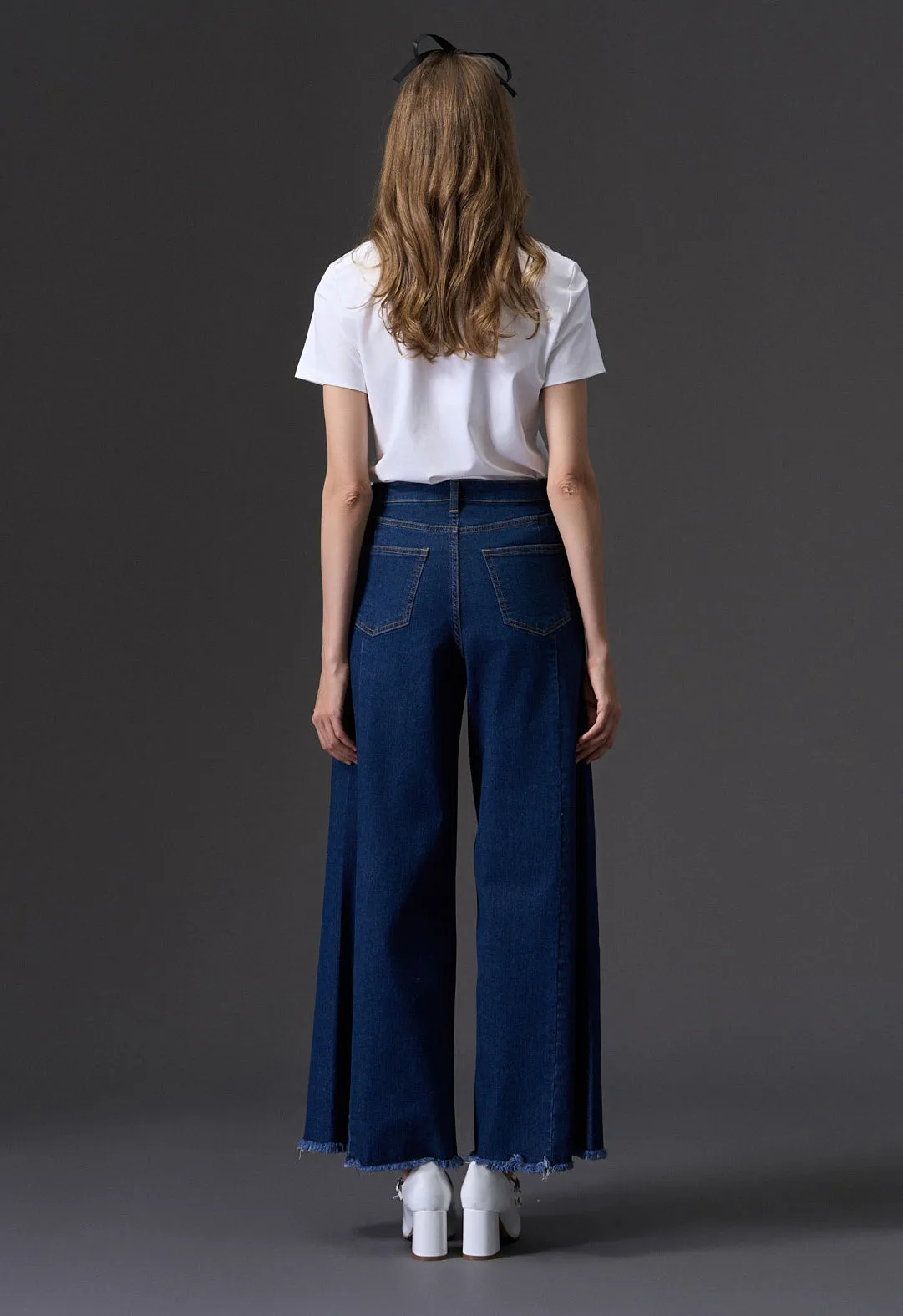 Wide-Leg Flare Jeans