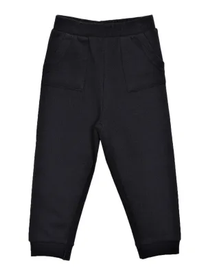 Winter Sweatpants with Fleece- Black