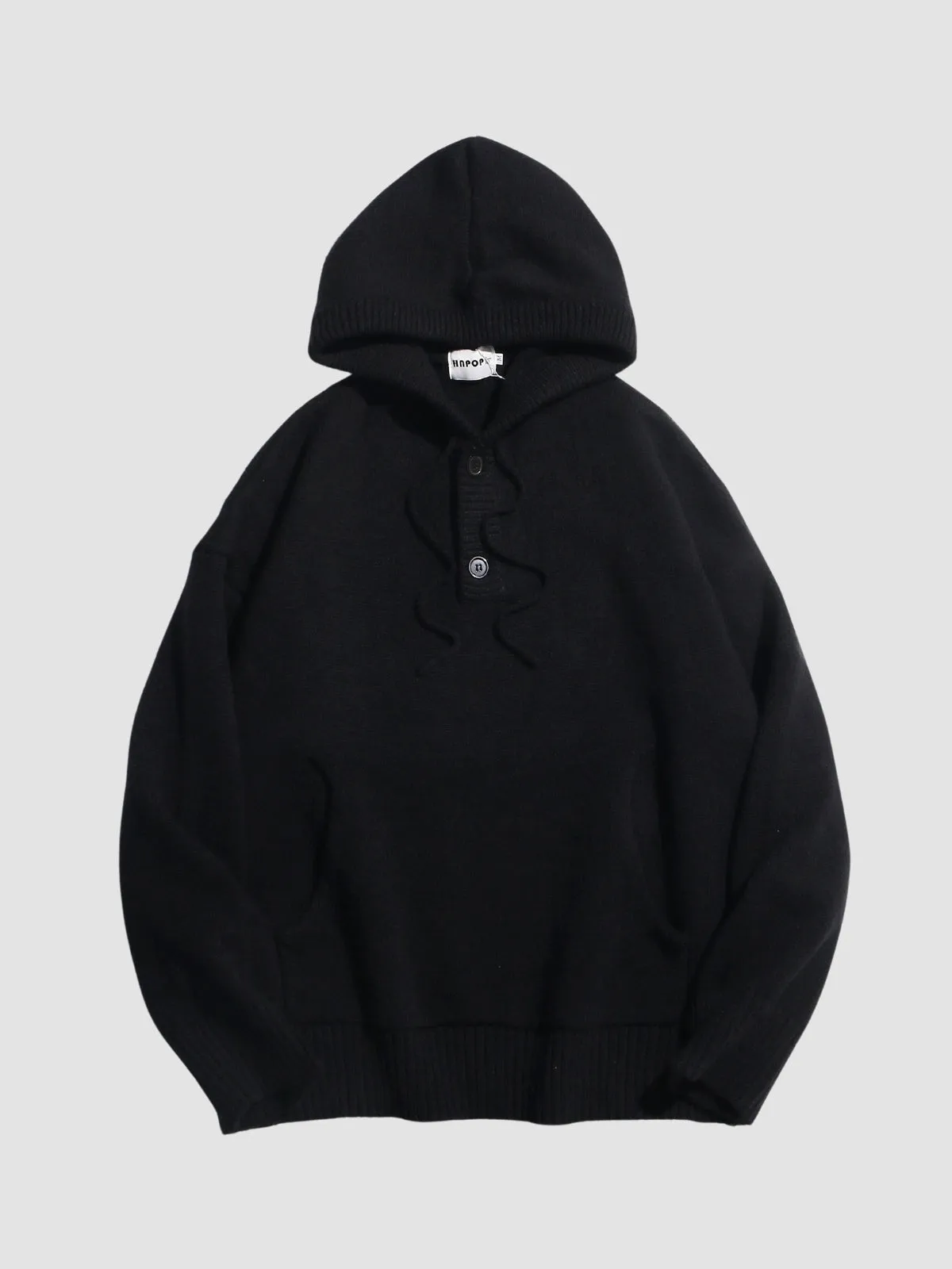 WLS Japanese Retro Loose Knitted Hoodie