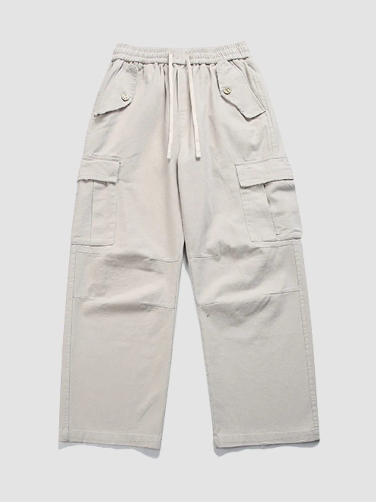 WLS Retro Maillard Elastic Waist Long Pants