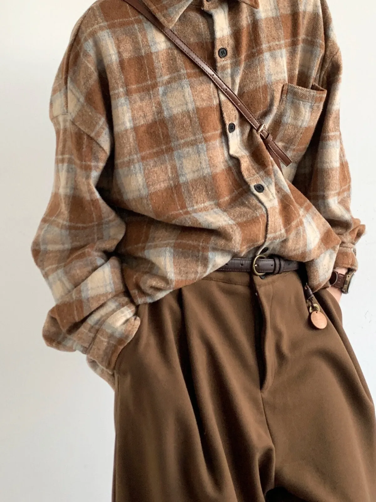 WLS Retro Plaid Shirt Top