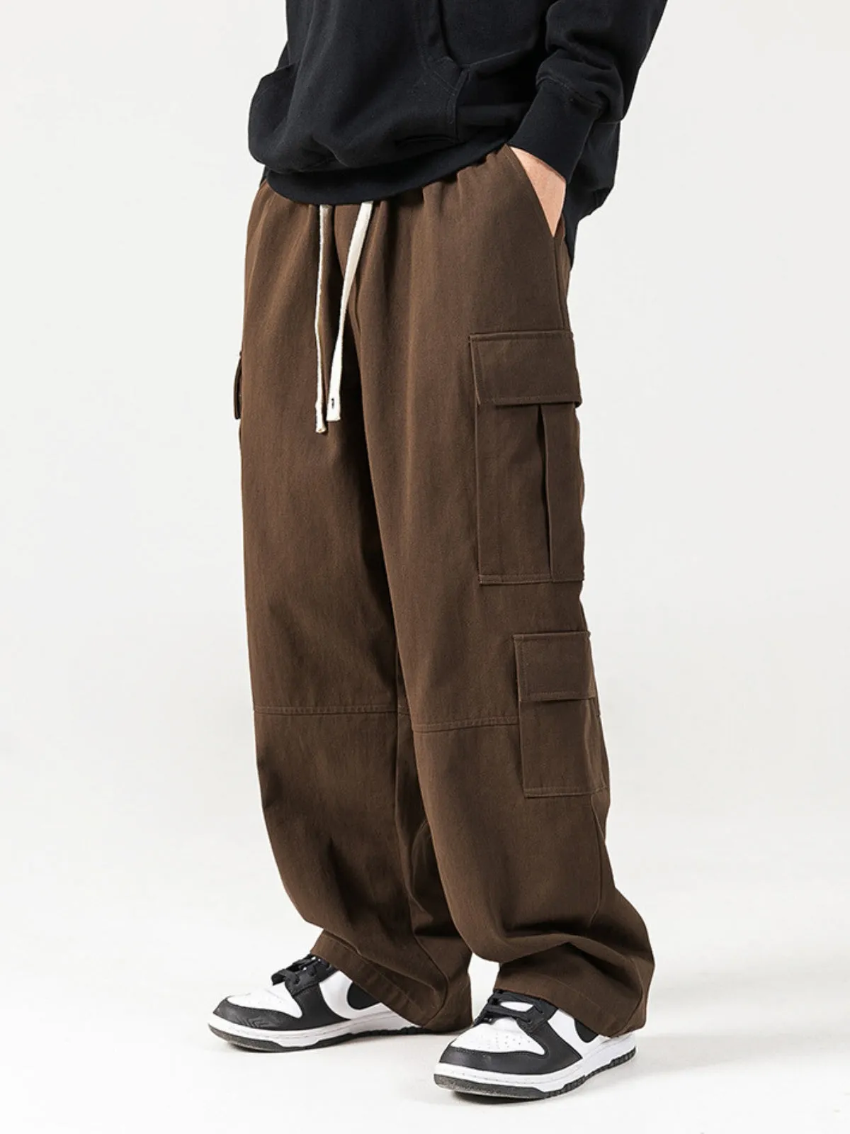 WLS Retro Textured Sand-Washed Cargo Pants