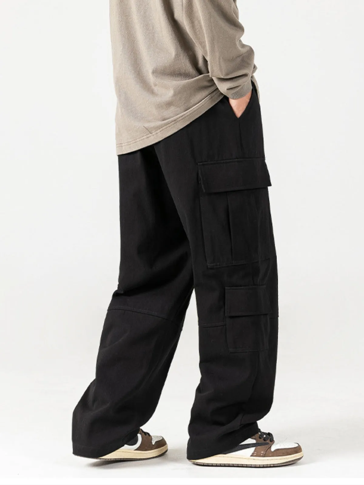 WLS Retro Textured Sand-Washed Cargo Pants