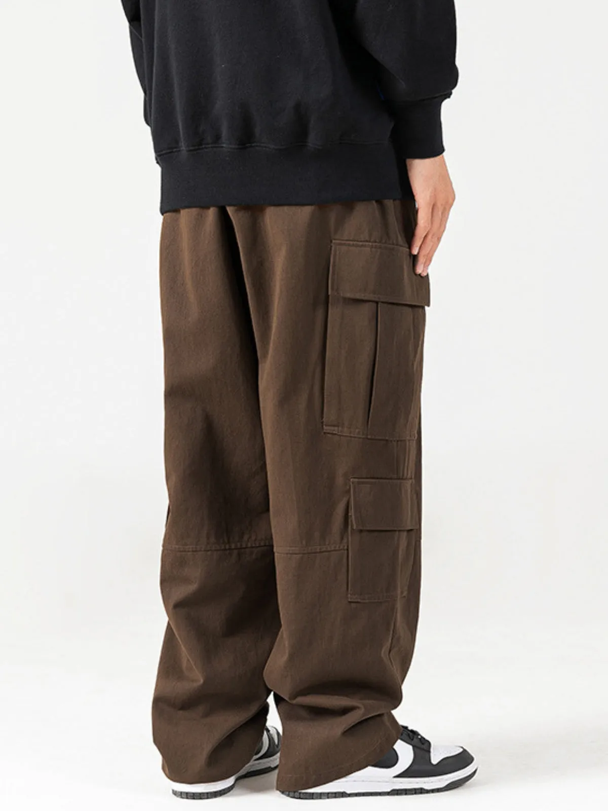 WLS Retro Textured Sand-Washed Cargo Pants