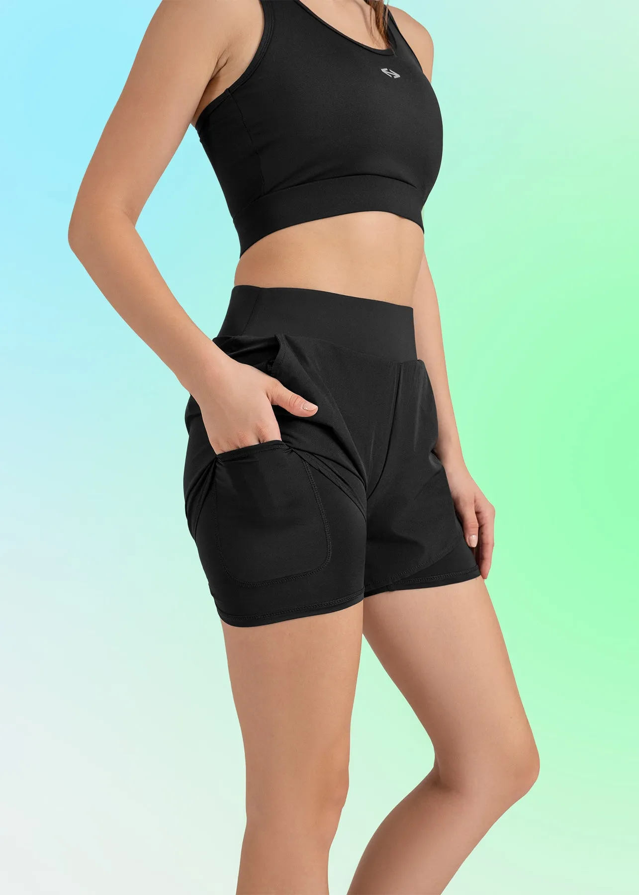 Women's Double Layered Shorts