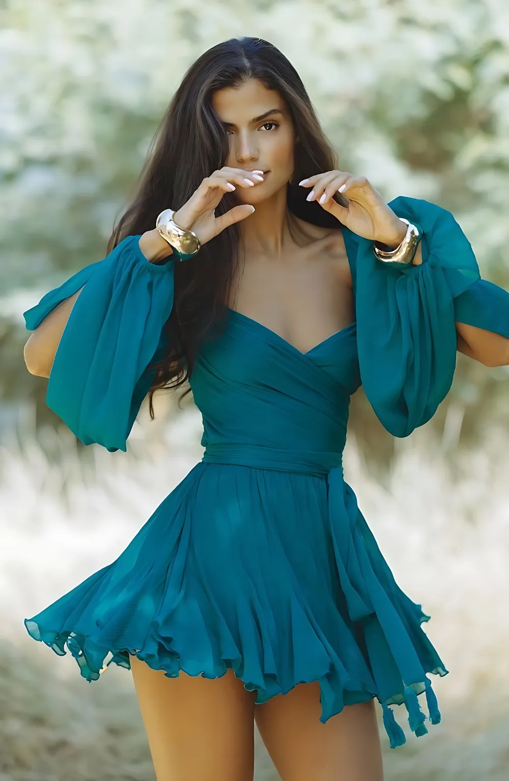 Zoey | Mini Dress - Teal